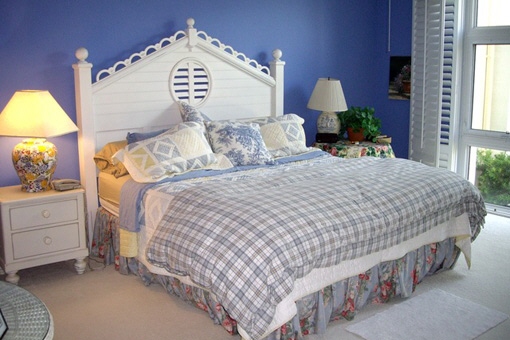 Master bedroom with king-size bed