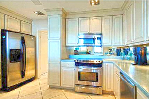 Gourmet kitchen with the modern appliances