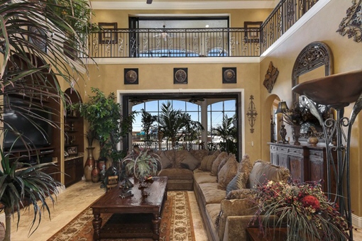 Beautiful living room on the first floor in Fort Myers